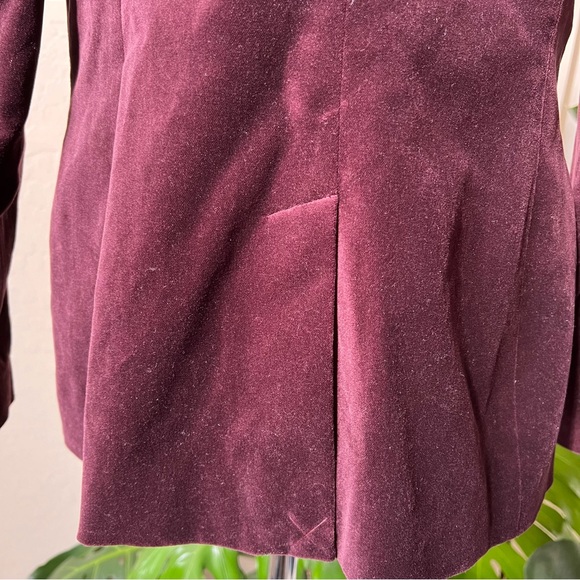 Ralph Lauren Burgundy Velvet Blazer US12 $265 - Picture 11 of 15